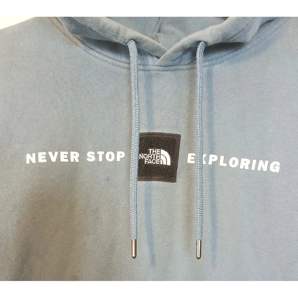 The North Face Jacket & Hoodie Sweatshirt XL Blue Puffer Quilted Lot of 2 D163